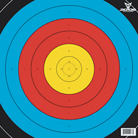 30-06 FITA 50M 80cm Full-Color 10 Ring Paper Targets 100pk