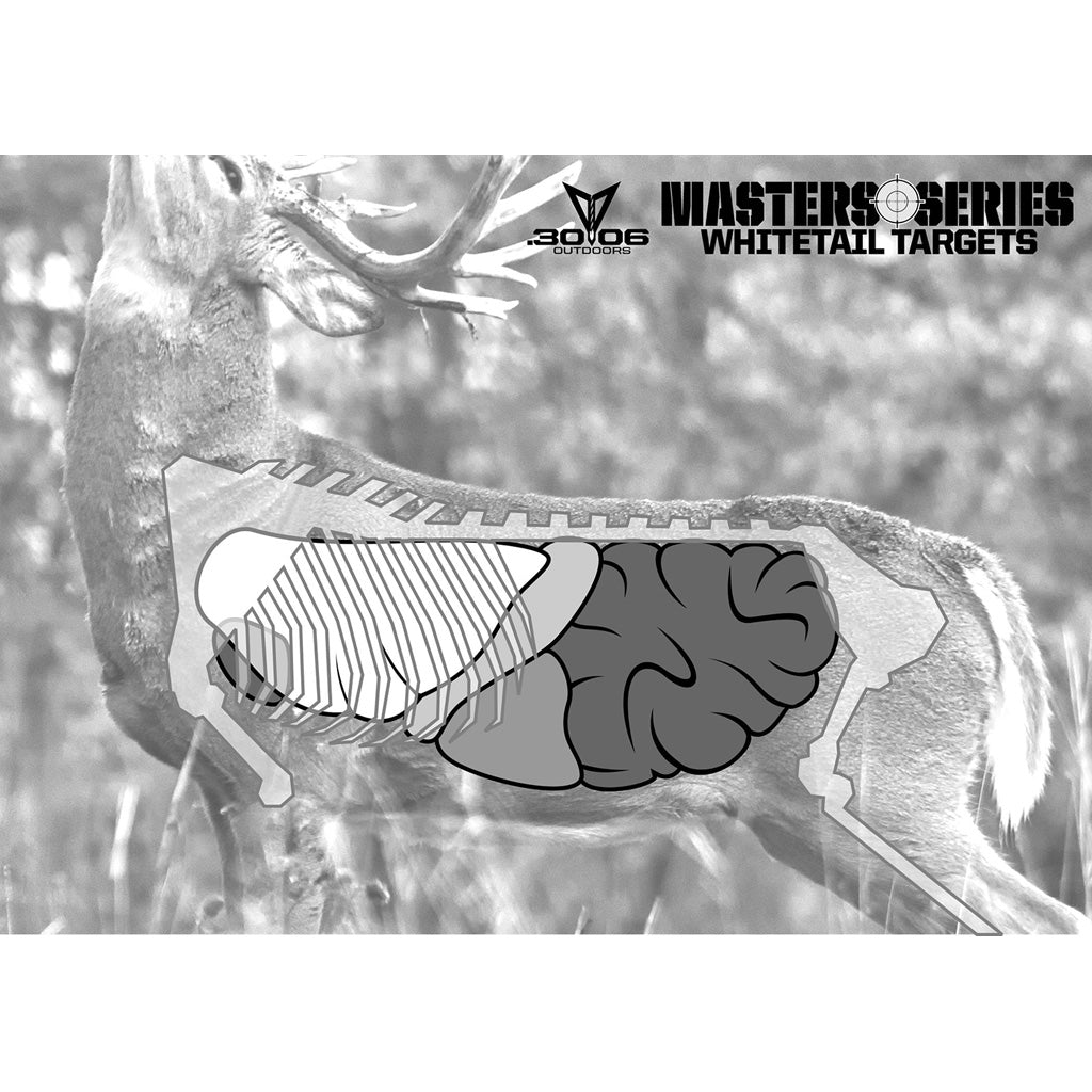30-06 Masters Series Whitetail Shooting Target 5 Scenes 5-Pack