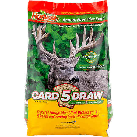 Evolved 5 Card Draw Food Plot Seed 10 lb. Annual Perennial Mix
