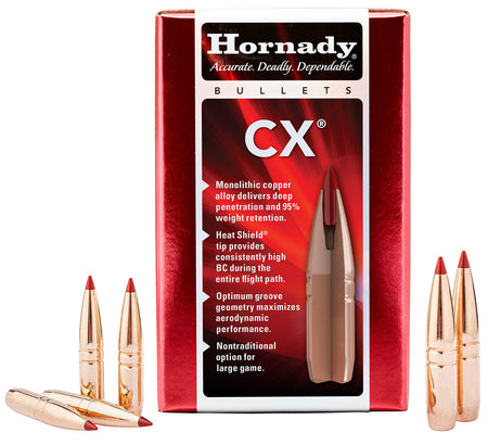 Hornady CX 6mm 80 gr Copper Solid Hunting Bullets 50/Box
