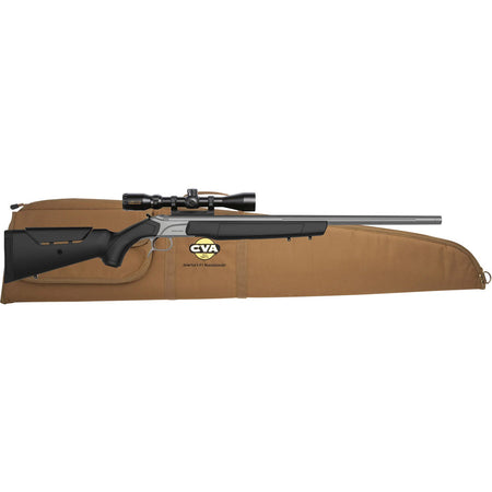 CVA Accura MR-X 26 in. .50 Cal Black/Stainless Muzzleloader w/ Mounted Scope Package