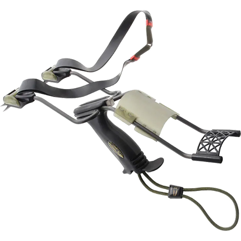 Saunders Falcon X Wristrocket Flatband Slingshot Including Case