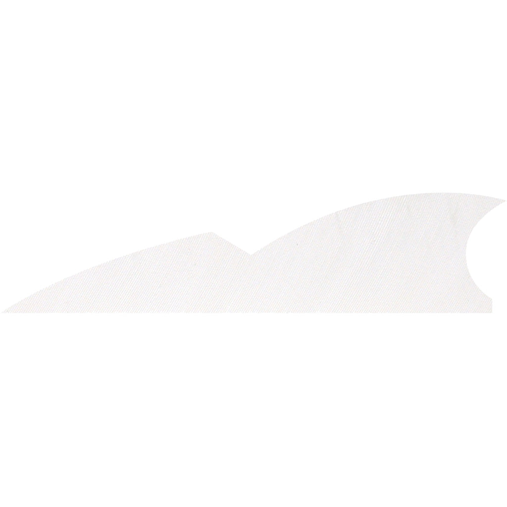 Gateway Batwing Arrow Fletching Feathers Flo White 2 in. LW 50 pk.