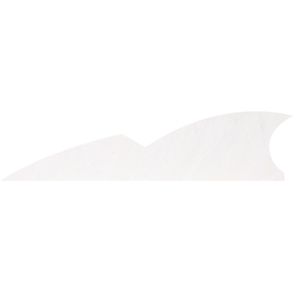 Gateway Batwing Arrow Fletching Feathers Flo White 2 in. LW 50 pk.