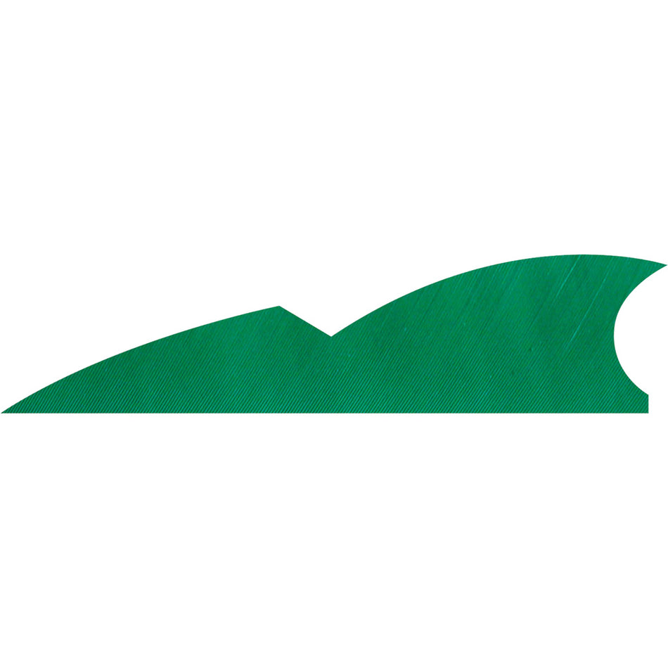 Gateway Batwing Arrow Fletching Feathers Green 2 in. LW 50 pk.