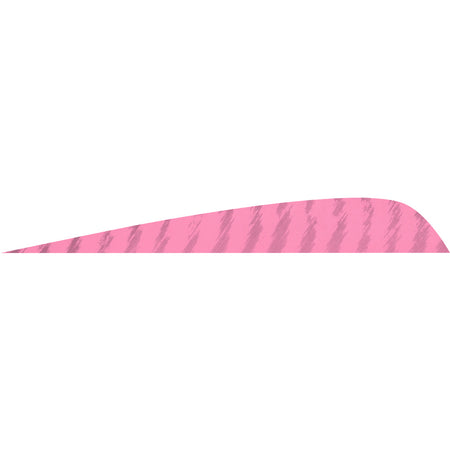 Gateway Parabolic Barred Flo Pink Arrow Fletching 4 in. LW Pack of 50