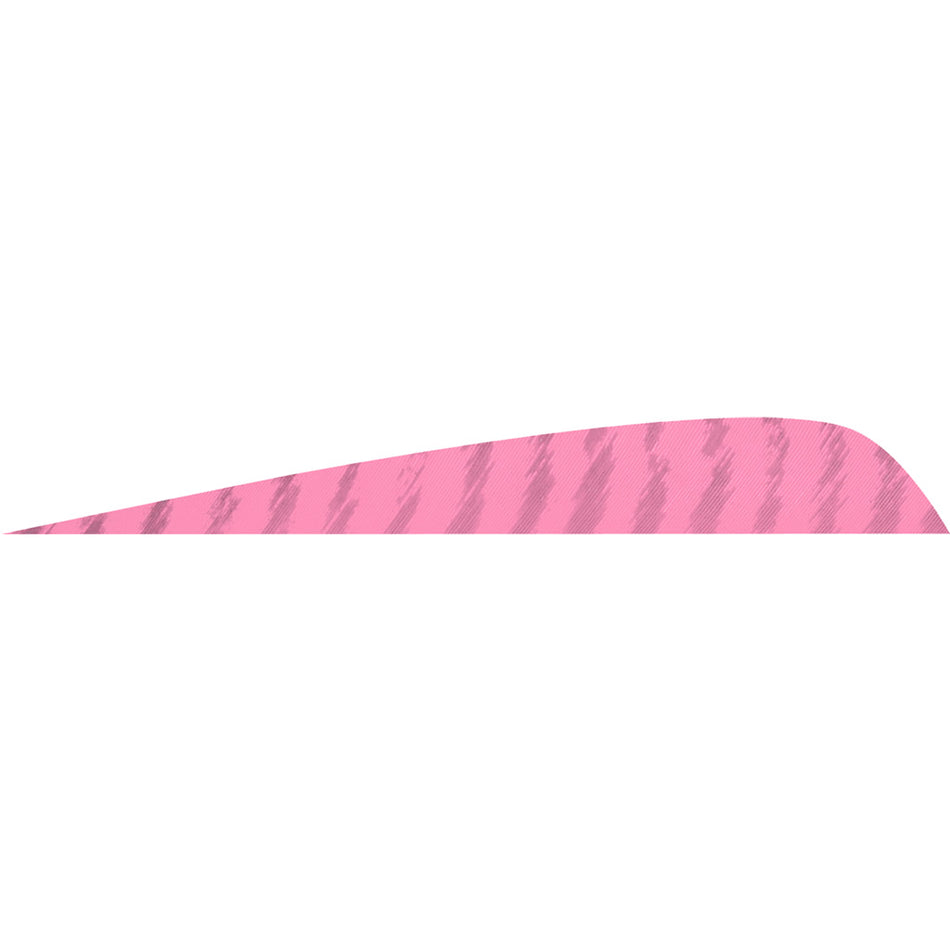 Gateway Parabolic Barred Flo Pink Arrow Fletching 4 in. LW Pack of 50