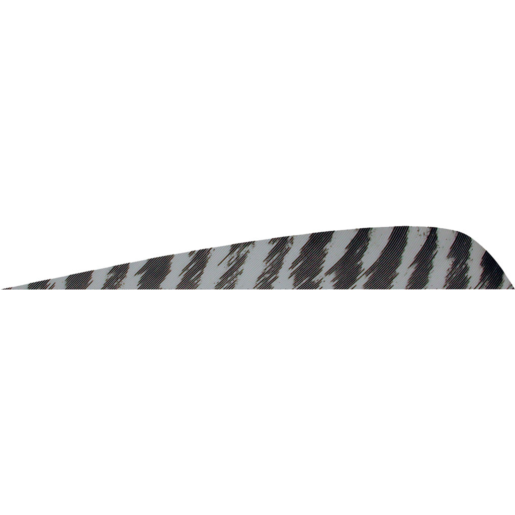Gateway Parabolic Barred Grey Arrow Fletching 4 in. LW Pack of 50