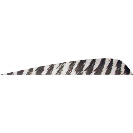 Gateway Parabolic Barred White Arrow Fletching 4 in. LW Pack of 50