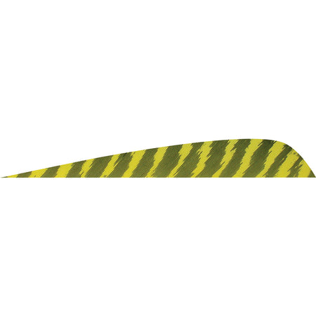Gateway Parabolic Barred Yellow Arrow Fletching 4 in. LW Pack of 50