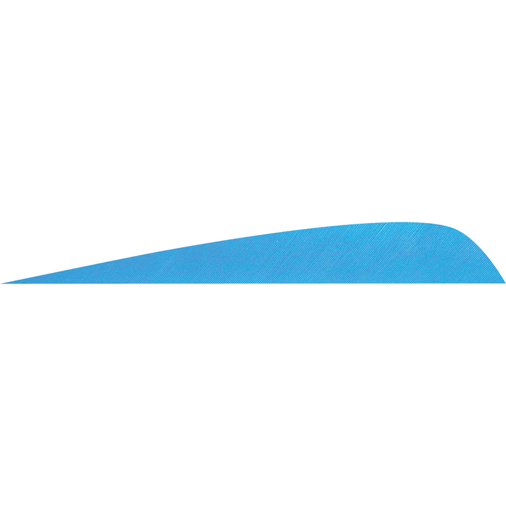 Gateway Feathers Sky Blue Parabolic Shape 4 in. Left Wing 50 pk.