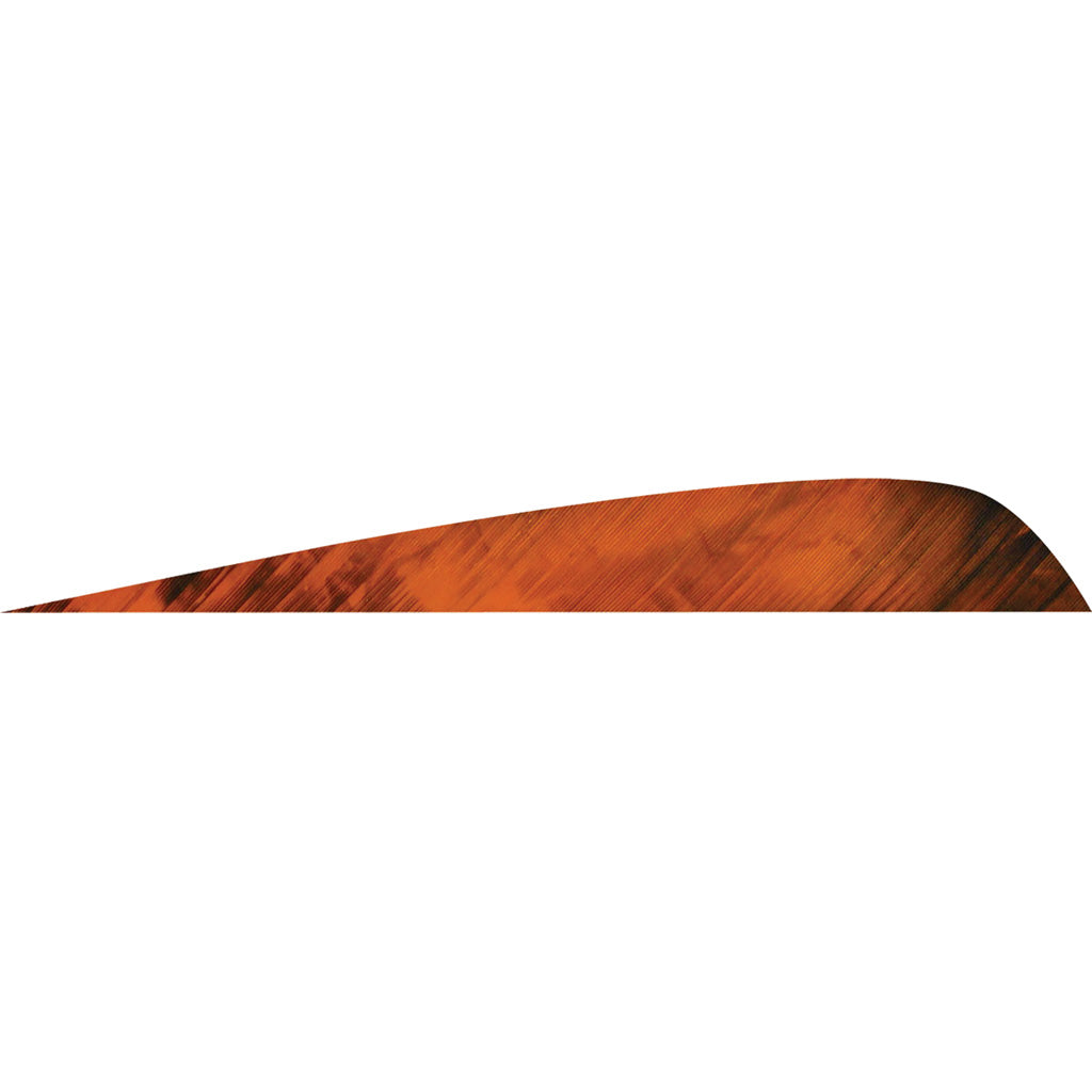 Gateway Feathers Tre Orange Parabolic Shape 4 in. Left Wing 50 pk.