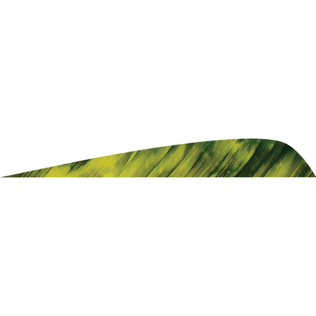 Gateway Feathers Tre Yellow Parabolic Shape 4 in. Left Wing 50 pk.
