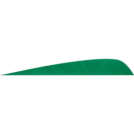 Gateway Parabolic Arrow Fletching Feathers Green 4 in. RW 50 Count