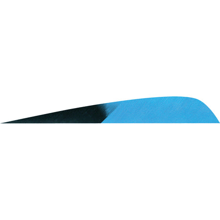Gateway Parabolic Arrow Fletching Kuru Blue 4 in. RW 50 Count