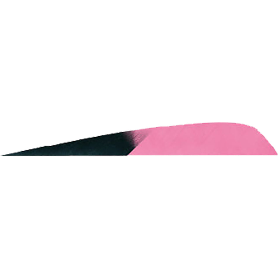 Gateway Parabolic Arrow Fletching Kuru Flo Pink 4 in. RW 50 Count