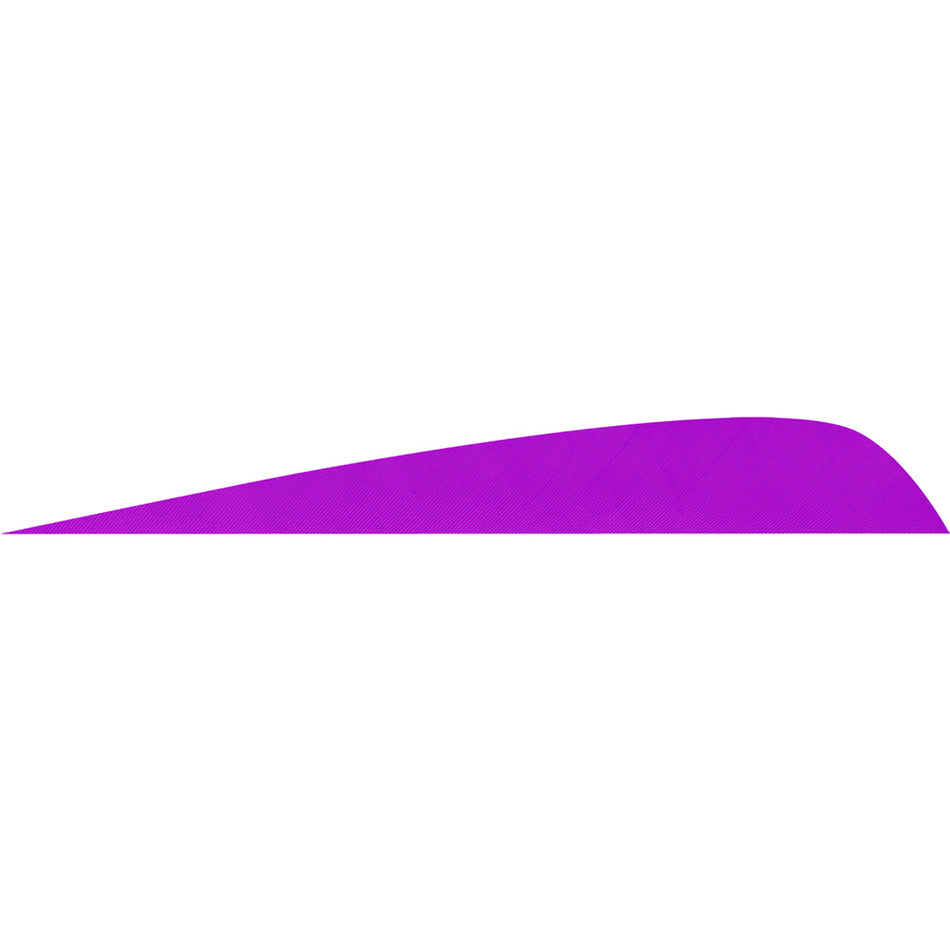 Gateway Parabolic Arrow Fletching Purple 4 in. RW 50 Count