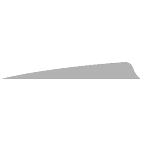 Gateway Shield Cut Fletching Feathers Gray 4 Inch Right Wing 50 Count