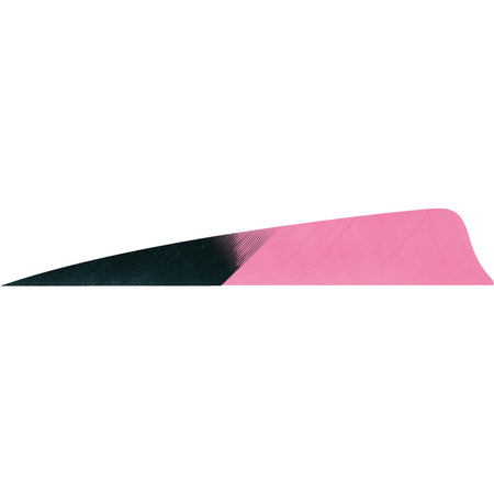 Gateway Shield Cut Fletching Feathers Kuru Fluorescent Pink 4 Inch Right Wing 50 Count