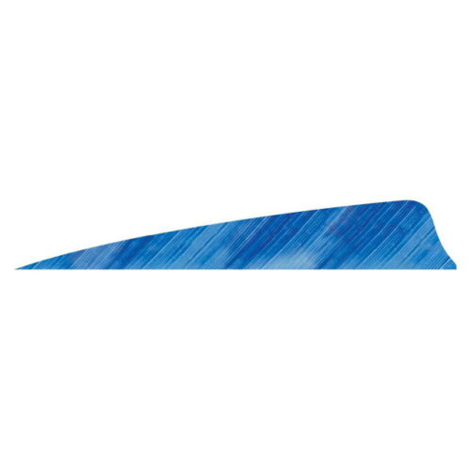 Gateway Feathers Shield Cut Tre White/Blue 4 in. Right Wing 50 pk.