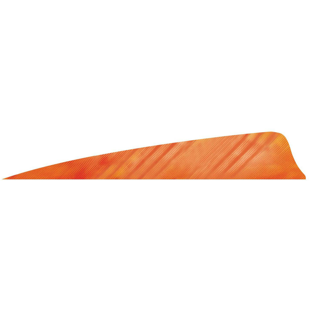 Gateway Feathers Shield Cut Tre White/Orange 4 in. Right Wing 50 pk.