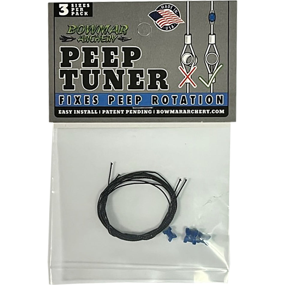 Blue Bowmar Peep Tuner - 3-Size Pack