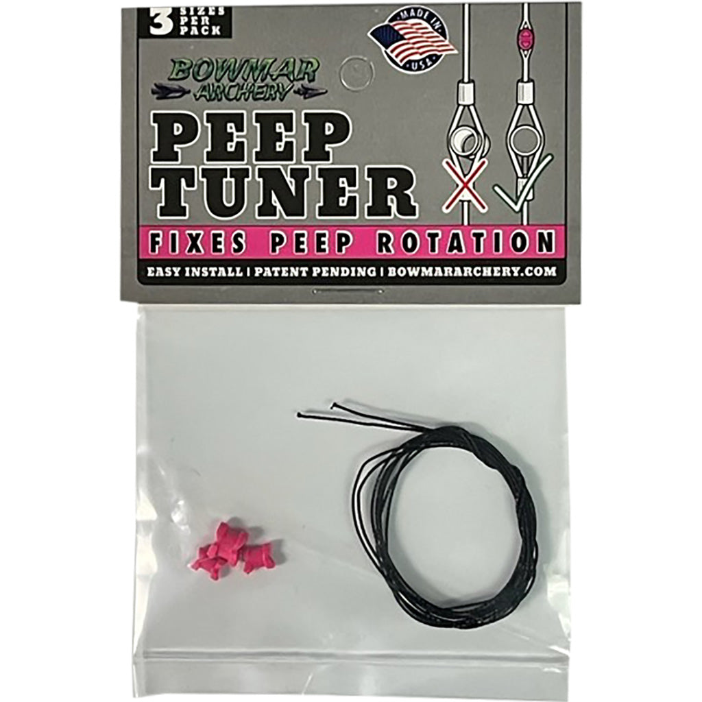 Pink Bowmar Peep Tuner - 3-Size Pack