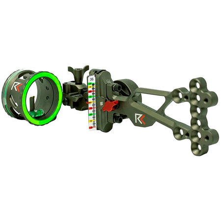 Redline RL-2 Right Hand Single Pin Sight in Green