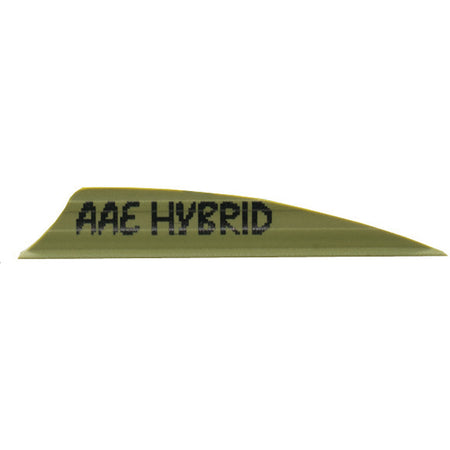 AAE Hybrid 1.85 Shield OD Green Fletching Vanes 1.85 Inch 100 pk.