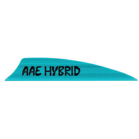 AAE Hybrid 1.85 Shield Teal Fletching Vanes 1.85 Inch 100 pk.