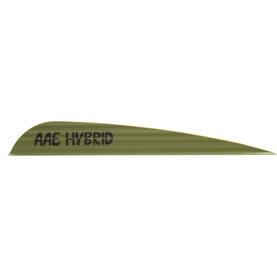 AAE Hybrid 40 OD Green Fletching Vanes 3.8 Inch 100 pk.