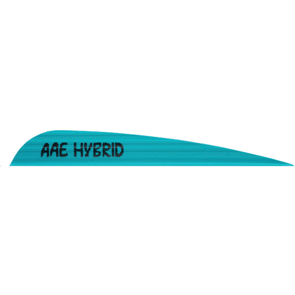 AAE Hybrid 40 Teal Fletching Vanes 3.8 Inch 100 pk.