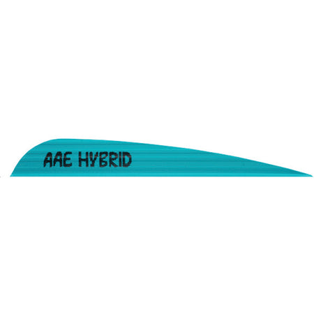 AAE Hybrid 40 Teal Fletching Vanes 3.8 Inch 100 pk.