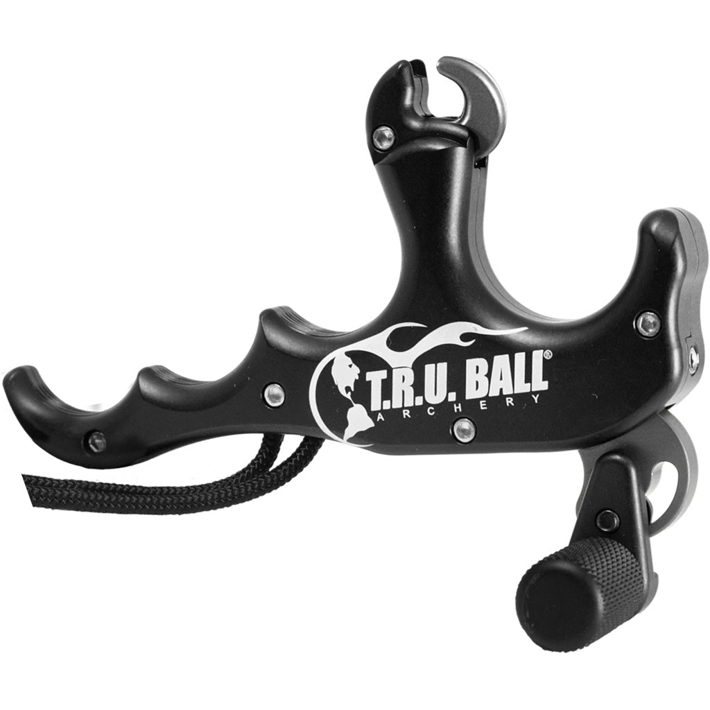 Tru Ball Stalk'R Thumb Trigger Release Black Four Finger Lanyard