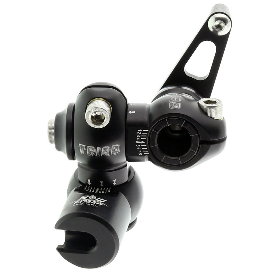 Bowfinger Ultimate Triad 3 Axis Bow Stabilizer Mount Laser Etched