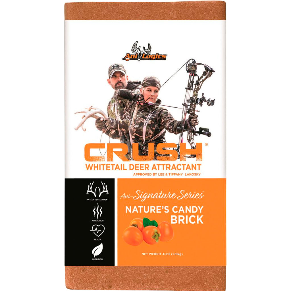 Ani Logic Crush Nature's Candy 4-Pound Deer Mineral Brick - Persimmon Flavor