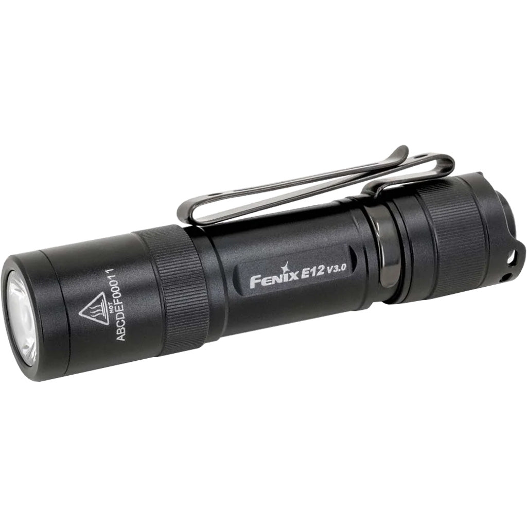 Fenix E12 V3 EDC Flashlight 200 Lumens IP68 Waterproof