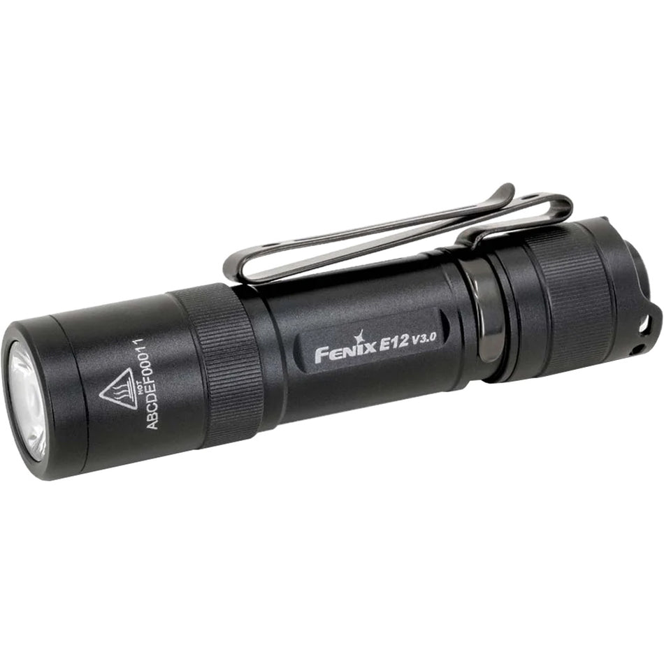 Fenix E12 V3 EDC Flashlight 200 Lumens IP68 Waterproof