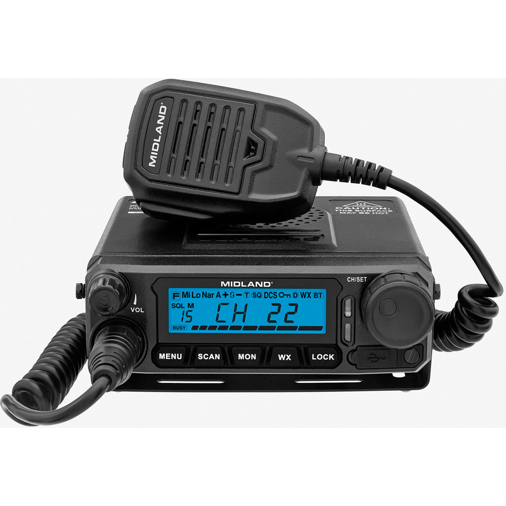 Midland 50 Watt Micro Mobile GMRS Radio with USB-C and 99 Channels