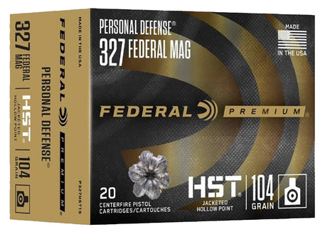 Federal Premium Personal Defense Jacketed Hollow Point 104 Grain .327 Federal Mag 1500 fps