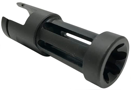 Samson 040606203 10/22 Flash Hider Black Oxide Stainless Steel 2.5" OAL Set Screw Mount for Ruger