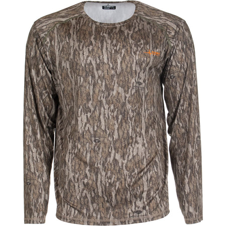 Habit Siesta Cape Long Sleeve Hunting Tee Men's L Mossy Oak New Bottomland
