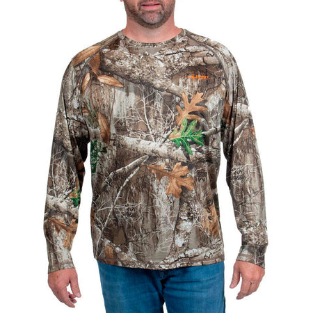 Habit Siesta Cape Long Sleeve Hunting Tee Men's XL Realtree Edge