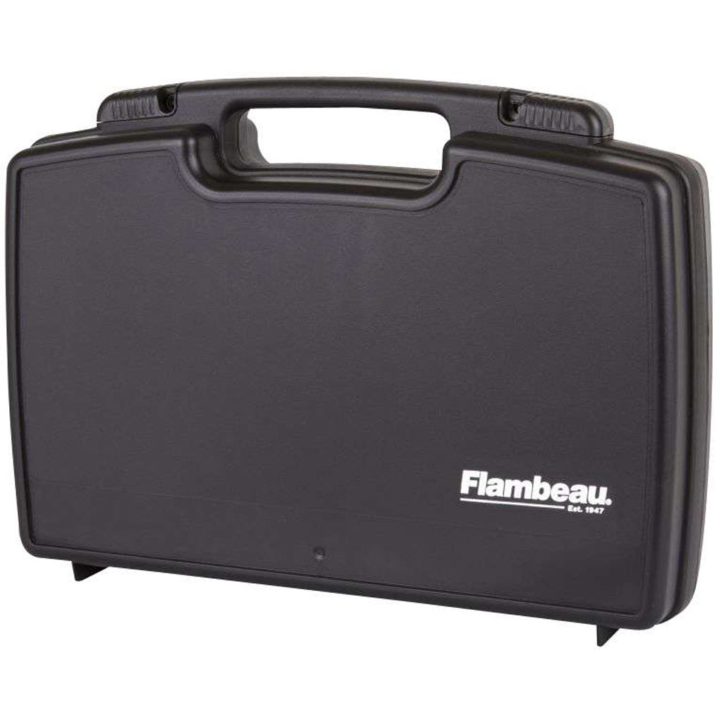 Flambeau Pistol Case 19" Dual Handgun Storage with Pluck Foam