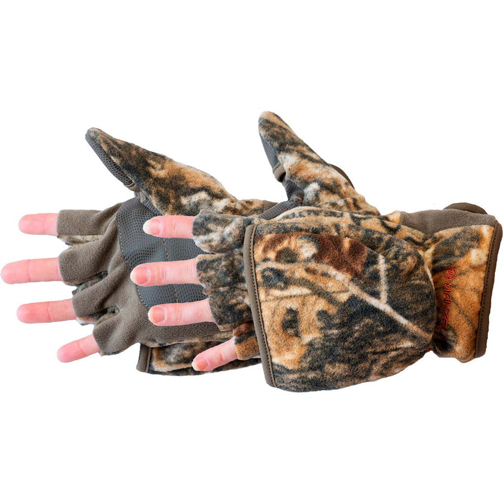 Manzella Bowhunter Women's Convertible Glove Realtree Edge Camo - Size Small