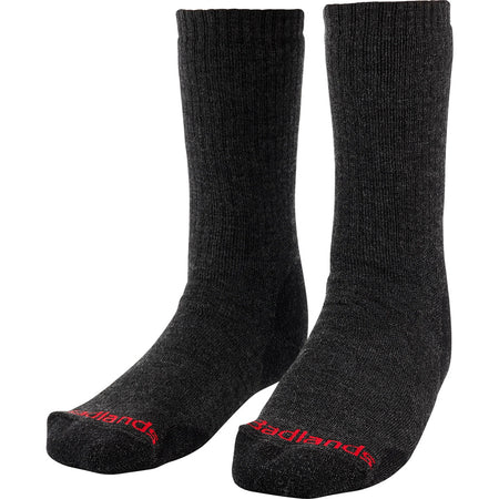 Badlands Merino Wool Heavyweight Crew Sock Black Large