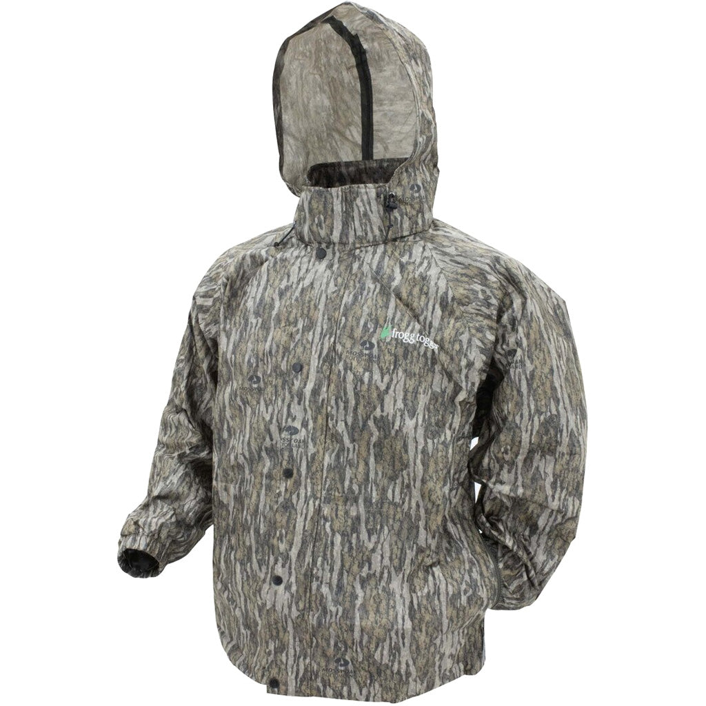 Frogg Toggs Pro Action Outdoor Rain Jacket Mossy Oak Bottomland Large