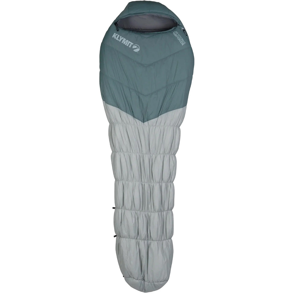 Klymit Sojourn Stretch 20 Degree Camping Sleeping Bag Gray/Blue