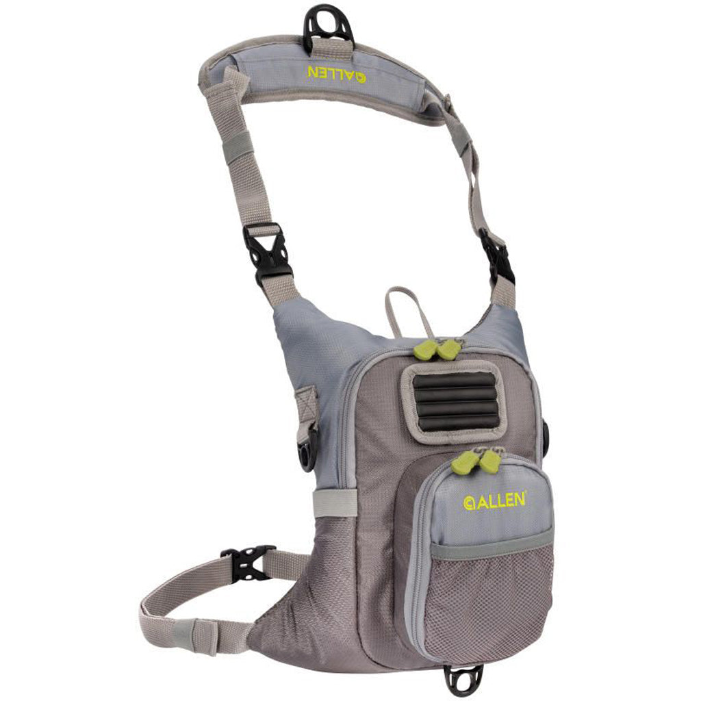 Allen Fall River Stream Fishing Chest Pack Gray