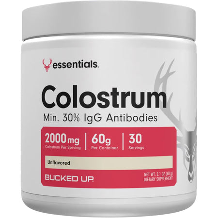 Bucked Up Colostrum Immune Support Supplement Unflavored 30 Servings Tub